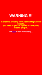 Mobile Screenshot of adamsmagicshow.be